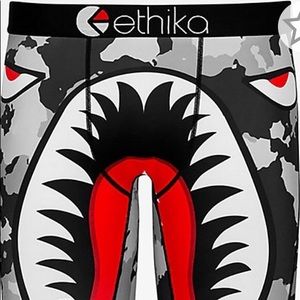 Ethika Boys War Plane Gray Boxer Briefs
